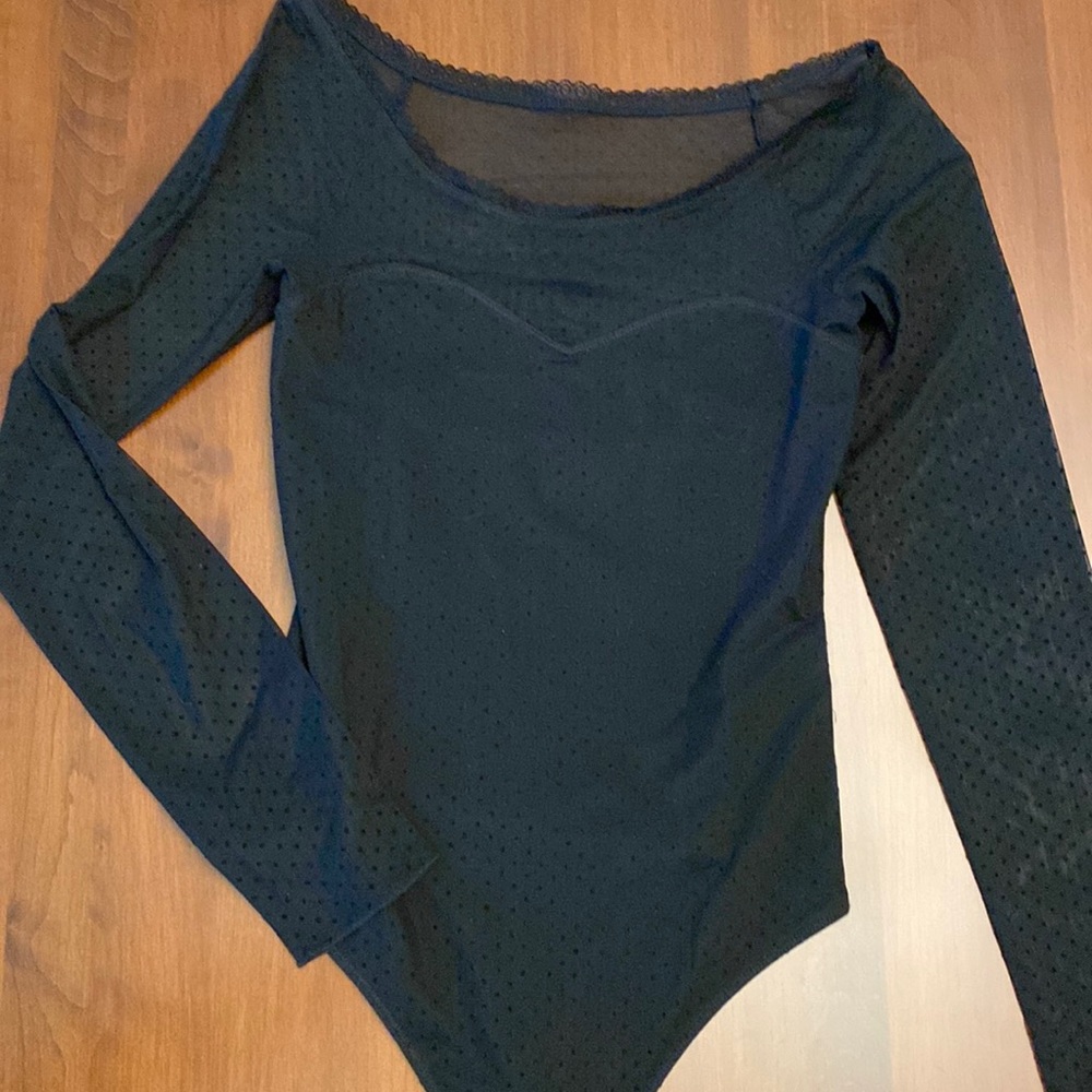 Abercrombie and fitch black bodysuit size small